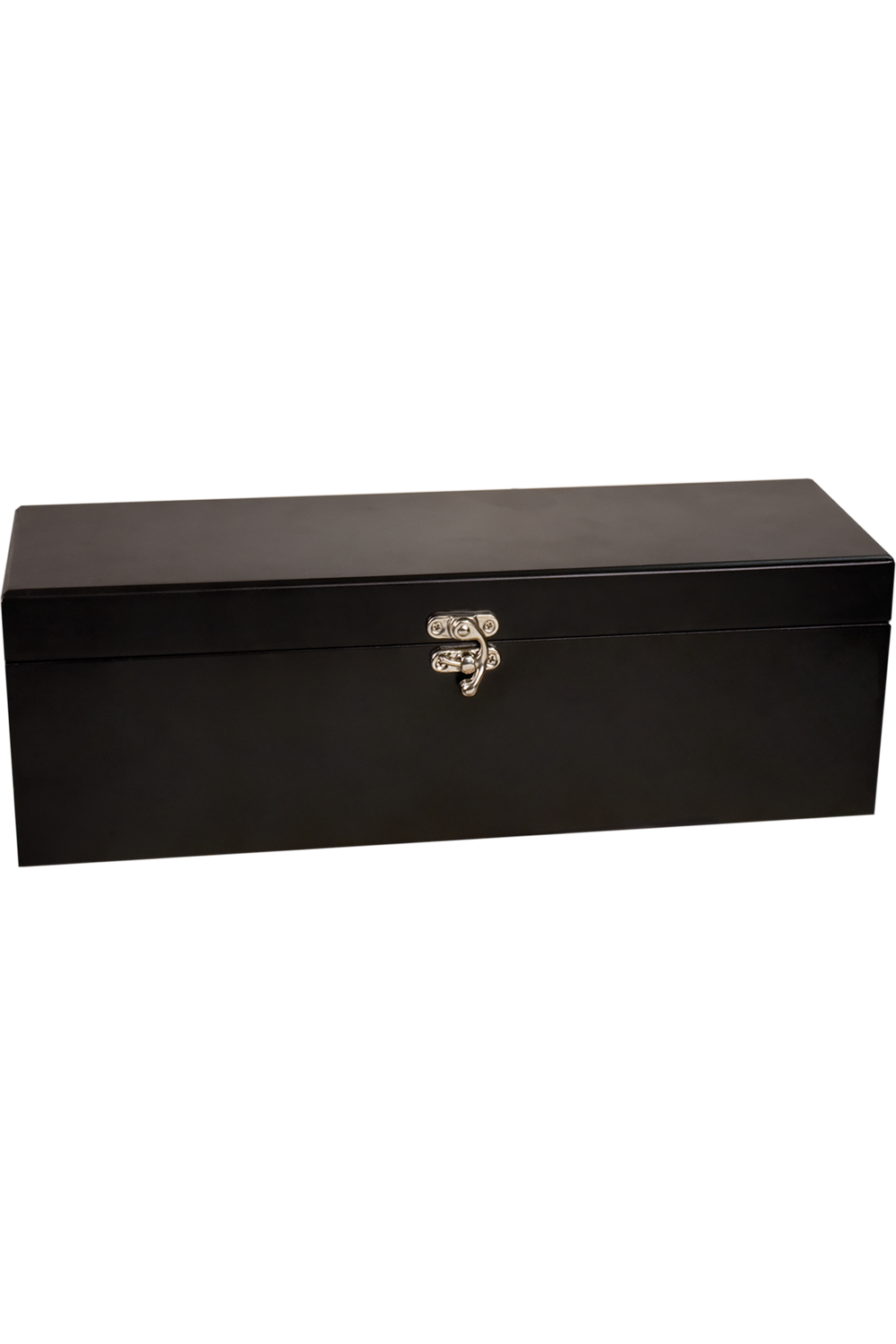Matte Black Finish Single Wine Box with Tools in Matte Black